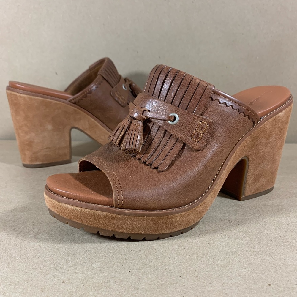 Timberland Brown Platform Shoes Open Toe Sandal